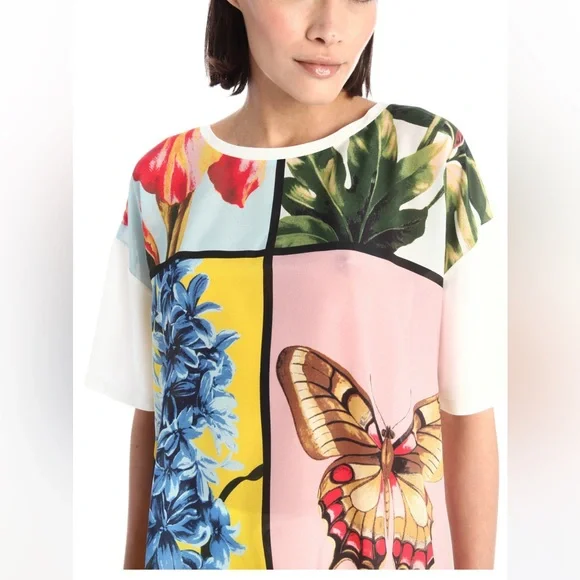 SOLD! Weekend MAXMARA Cut-Label Wide Relaxed Fit crepe Top Size:Small 160/84A - Picture 7 of 13